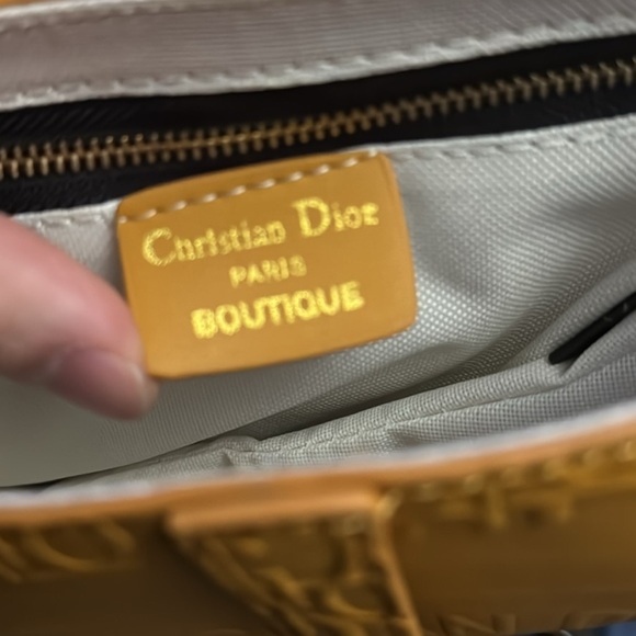 Dior Orange Saddle Bag - Picture 5 of 7